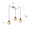 Lampa wisząca GIGI 3 BL MIODOWY 938/3 EMIBIG