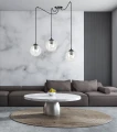 Lampa wisząca GIGI 3 BL TRANSPARENT 936/3 EMIBIG