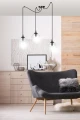Lampa wisząca GIGI 3 BL TRANSPARENT 936/3 EMIBIG
