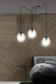 Lampa wisząca GIGI 3 BL TRANSPARENT 936/3 EMIBIG