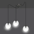 Lampa wisząca GIGI 3 BL TRANSPARENT 936/3 EMIBIG