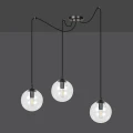 Lampa wisząca GIGI 3 BL TRANSPARENT 936/3 EMIBIG