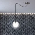 Lampa wisząca GIGI 1 BL TRANSPARENT 936/1 EMIBIG