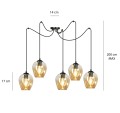 Lampa wisząca LEVEL 5 BL MIODOWY 758/5 EMIBIG