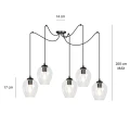 Lampa wisząca LEVEL 5 BL TRANSPARENT 756/5 EMIBIG
