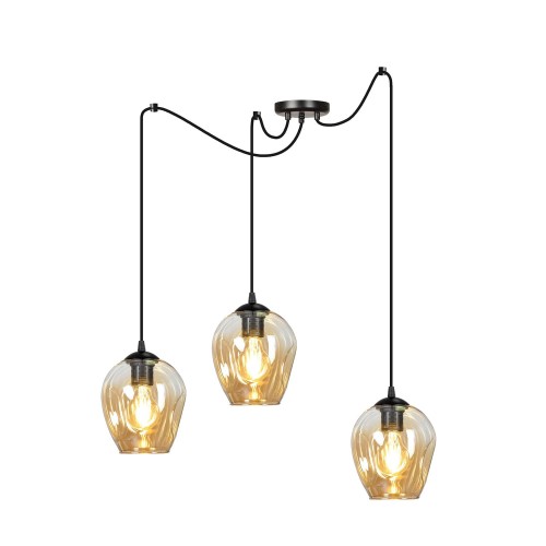 Lampa wisząca LEVEL 3 BL MIODOWY 758/3 EMIBIG