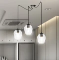 Lampa wisząca LEVEL 3 BL TRANSPARENT 756/3 EMIBIG