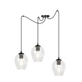 Lampa wisząca LEVEL 3 BL TRANSPARENT 756/3 EMIBIG