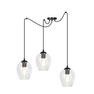 Lampa wisząca LEVEL 3 BL TRANSPARENT 756/3 EMIBIG