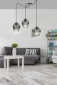 Lampa wisząca LEVEL 3 BL GRAFIT 757/3 EMIBIG