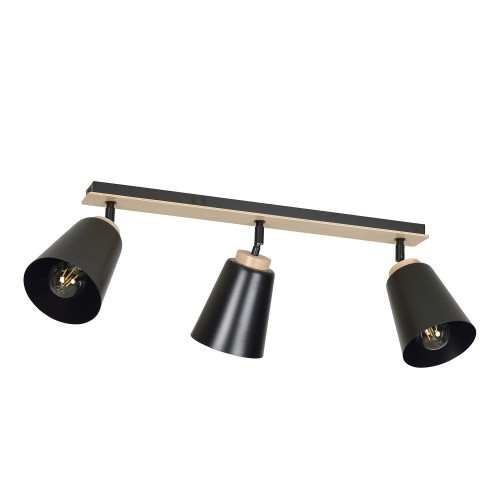 Lampa sufitowa ATLAS 3 BLACK 725/3 EMIBIG