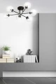 Lampa sufitowa BRENDI 6B BL TRANSPARENT 831/6B EMIBIG