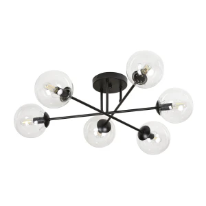 Lampa sufitowa BRENDI 6B BL TRANSPARENT 831/6B EMIBIG