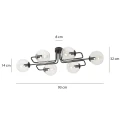 Lampa sufitowa BRENDI 6A BL TRANSPARENT 831/6A EMIBIG