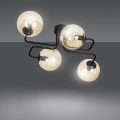 Lampa sufitowa BRENDI 4 BL MIODOWY 833/4 EMIBIG