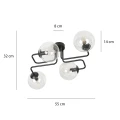 Lampa sufitowa BRENDI 4 BL TRANSPARENT 831/4 EMIBIG