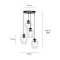 Lampa wisząca ISTAR 4 BL PREMIUM TRANSPARENT 679/4PREM EMIBIG