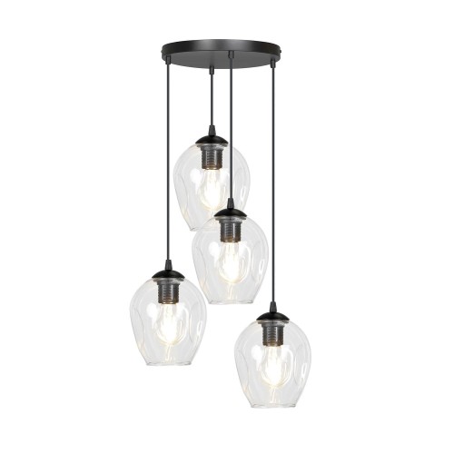 Lampa wisząca ISTAR 4 BL PREMIUM TRANSPARENT 679/4PREM EMIBIG