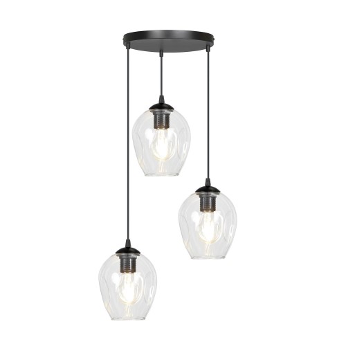 Lampa wisząca ISTAR 3 BL PREMIUM TRANSPARENT 679/3PREM EMIBIG