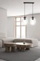Lampa wisząca ISTAR 2 BL TRANSPARENT 679/2 EMIBIG