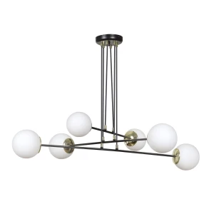 Lampa wisząca OGNIS 6 BLACK 966/6 EMIBIG