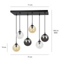 Lampa wisząca COSMO 6 BL MIX1 714/6M1 EMIBIG