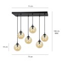 Lampa wisząca COSMO 6 BL MIODOWY 713/6 EMIBIG