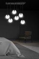 Lampa wisząca COSMO 6 BL TRANSPARENT 711/6 EMIBIG
