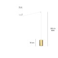 Lampa wisząca TRAKER 1 WH/GOLD 527/1 EMIBIG