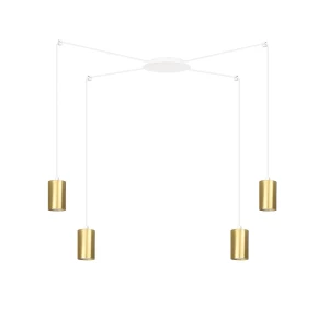 Lampa wisząca TRAKER 4 WH/GOLD 527/4 EMIBIG