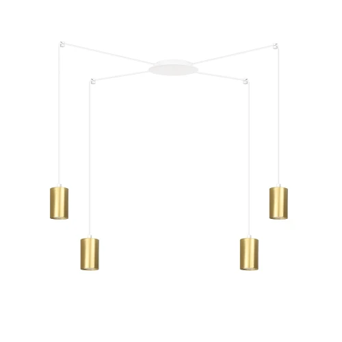 Lampa wisząca TRAKER 4 WH/GOLD 527/4 EMIBIG