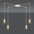 Lampa wisząca TRAKER 4 WH/GOLD 527/4 EMIBIG