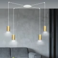 Lampa wisząca TRAKER 4 WH/GOLD 527/4 EMIBIG