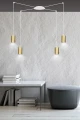 Lampa wisząca TRAKER 4 WH/GOLD 527/4 EMIBIG