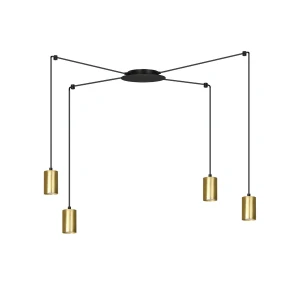Lampa wisząca TRAKER 4 BL/GOLD 526/4 EMIBIG