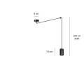 Lampa wisząca TRAKER 1 BL/BLACK 524/1 EMIBIG