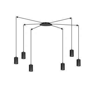 Lampa wisząca TRAKER 6 BL/BLACK 524/6 EMIBIG
