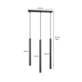 Lampa wisząca SELTER 3 BLACK 552/3 EMIBIG