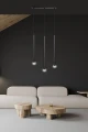 Lampa wisząca SELTER 3 BLACK 552/3 EMIBIG