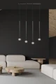 Lampa wisząca SELTER 4 BLACK 552/4 EMIBIG