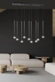 Lampa wisząca SELTER 9 BLACK 552/9 EMIBIG