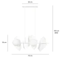 Lampa wisząca DRIFTON 4 WHITE 637/4 EMIBIG