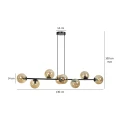 Lampa wisząca ROSSI 8 BL MIODOWY 876/8 EMIBIG