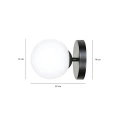 Kinkiet HALLDOR K1 BLACK 1024/K1 EMIBIG