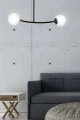 Lampa sufitowa HALLDOR 2 BLACK 1024/2 EMIBIG