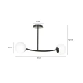 Lampa sufitowa HALLDOR 2 BLACK 1024/2 EMIBIG
