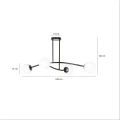 Lampa sufitowa HALLDOR 4 BLACK 1024/4 EMIBIG