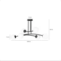 Lampa sufitowa HALLDOR 6 BLACK 1024/6 EMIBIG