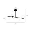 Lampa sufitowa BIOR 4 BLACK 1020/4 EMIBIG
