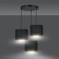 Lampa wisząca HILDE 3 BL PREMIUM BLACK 1054/3PREM EMIBIG